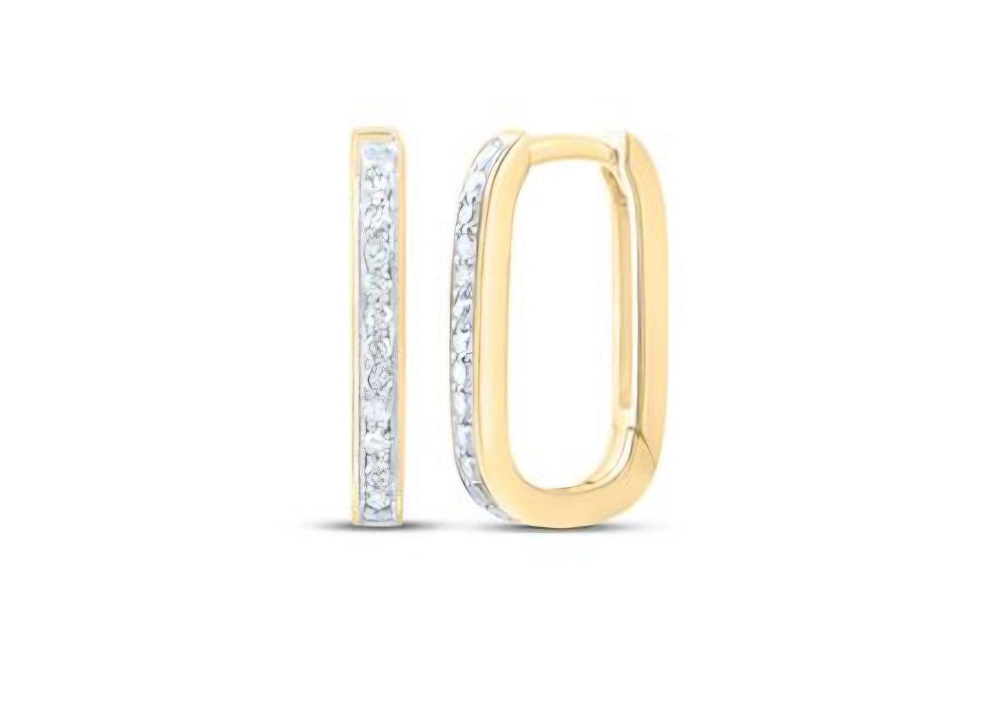 1/3CTW-NAT DIA HOOPS HUGGIES EARRING