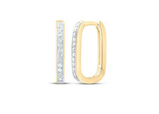 1/3CTW-NAT DIA HOOPS HUGGIES EARRING