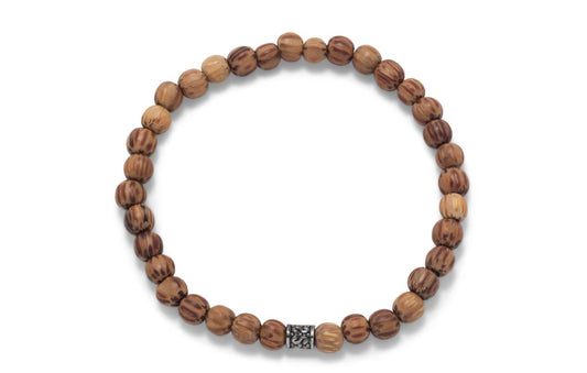 Palmwood Bead Fashion Stretch Bracelet